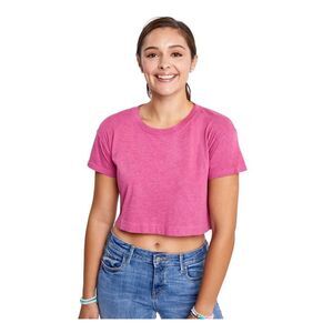 SUNDOWN BY SPLENDID Womens Top Pink Cotton Blend Heather Juniors M